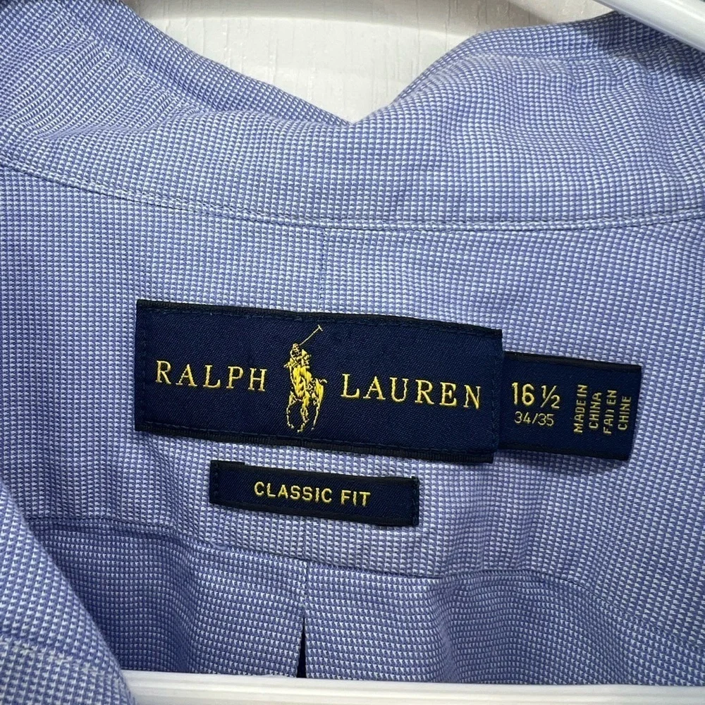 Polo by Ralph Lauren Men's Light Blue Button Down Shirt size 16 1/2
